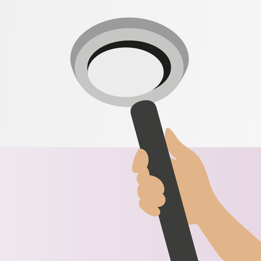 Illustration dammsugning av ventilationsdon