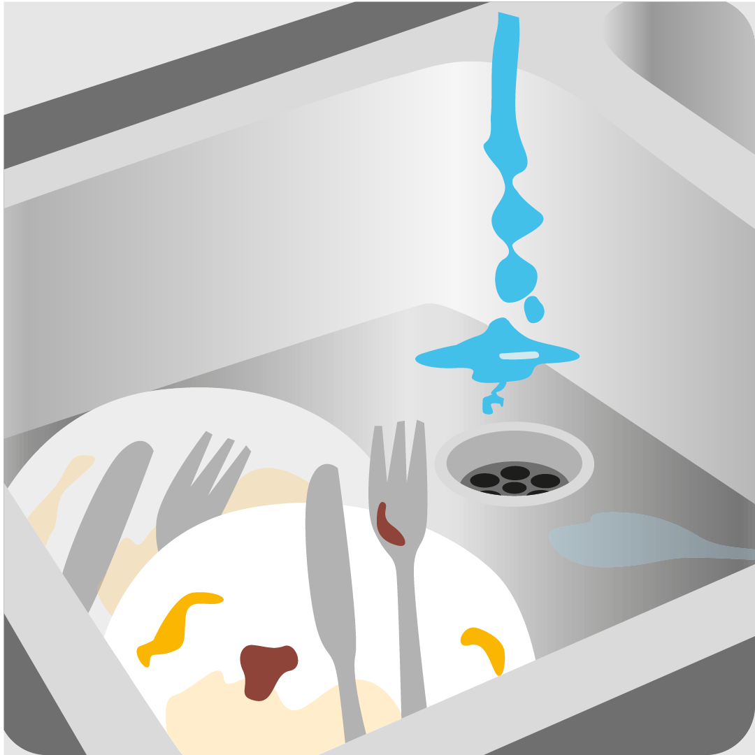 Illustration disk med fett diskhon