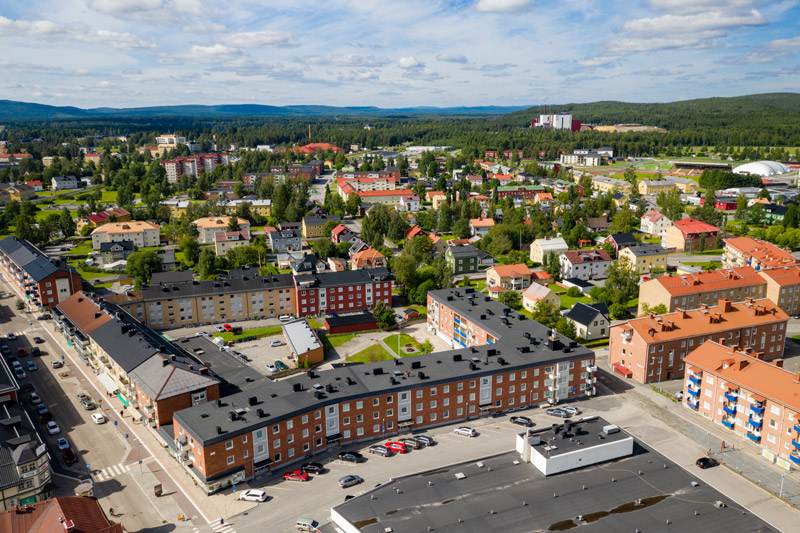 flygfoto boden centrum