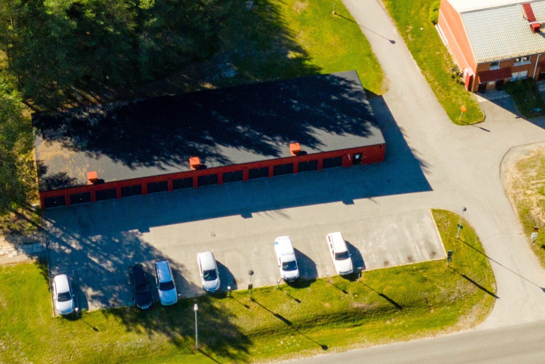 Moms parkering flygbild sävast